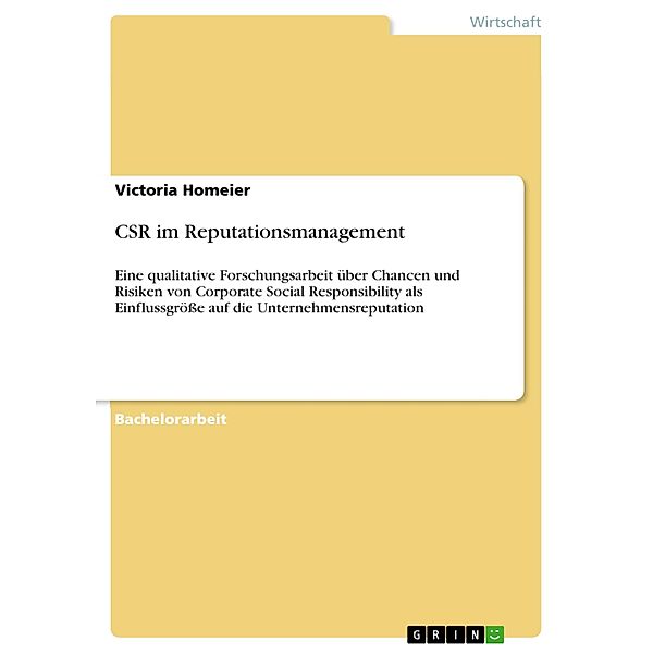 CSR im Reputationsmanagement, Victoria Homeier