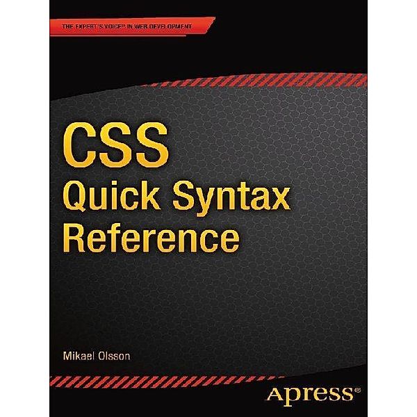 CSS Quick Syntax Reference, Mikael Olsson