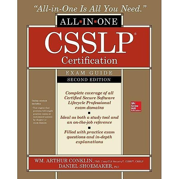 Csslp Certification All-In-One Exam Guide, Second Edition, Wm Arthur Conklin, Daniel Shoemaker