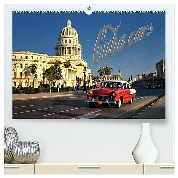 Cuba Cars (CH-Version) (hochwertiger Premium Wandkalender 2024 DIN A2 quer), Kunstdruck in Hochglanz, André Krajnik