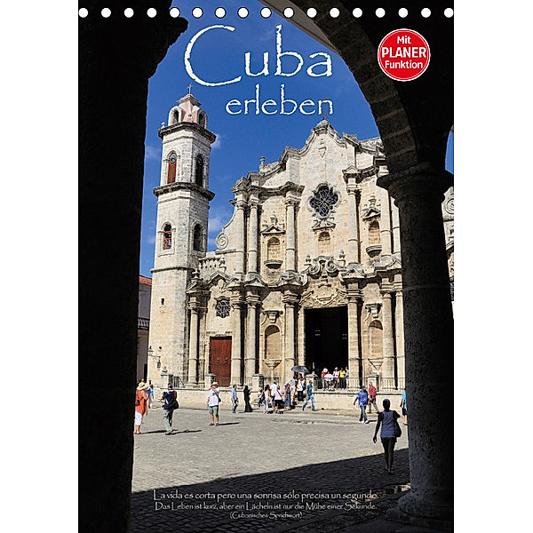 Cuba erleben (Tischkalender 2019 DIN A5 hoch), Elmar Thiel