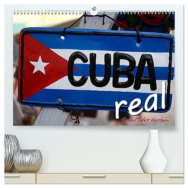 Cuba Real - Vielfalt der Karibik (hochwertiger Premium Wandkalender 2024 DIN A2 quer), Kunstdruck in Hochglanz, Elmar Thiel