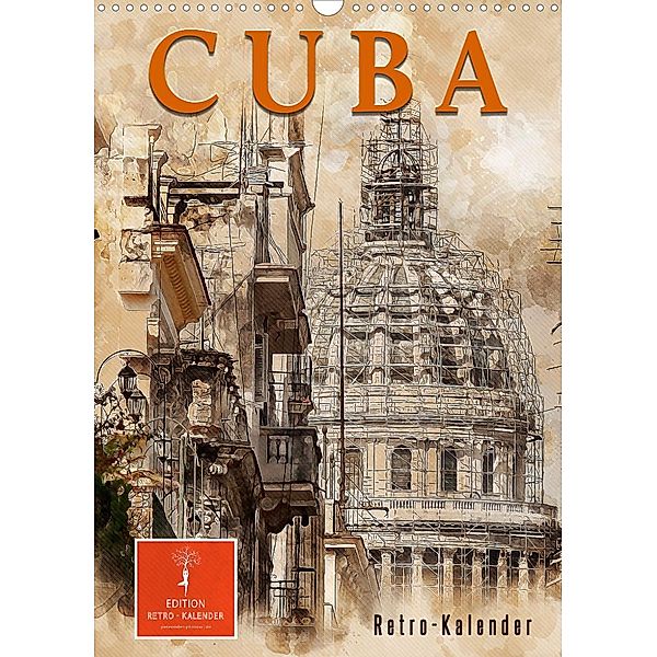 Cuba Retro Kalender (Wandkalender 2023 DIN A3 hoch), Peter Roder