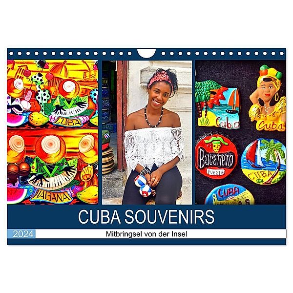 CUBA SOUVENIRS - Mitbringsel von der Insel (Wandkalender 2024 DIN A4 quer), CALVENDO Monatskalender, Henning von Löwis of Menar