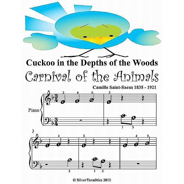 Cuckoo In the Depths of the Woods - Beginner Tots Piano Sheet Music, Camille Saint Saens