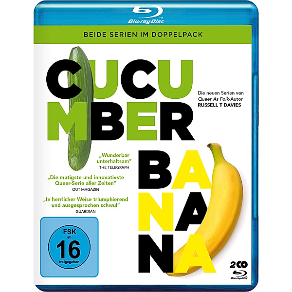 CUCUMBER & BANANA - 2 Disc Bluray, Vincent Franklin, Fisayo Akinade, Freddie Fox