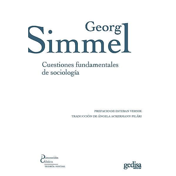 Cuestiones fundamentales de sociología, Georg Simmel