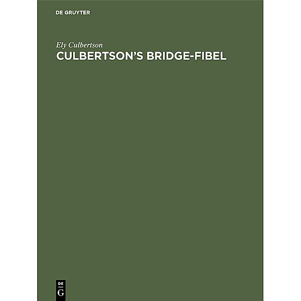 Culbertson's Bridge-Fibel / Jahrbuch des Dokumentationsarchivs des österreichischen Widerstandes, Ely Culbertson