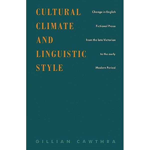 Cultural Climate and Linguistic Style, Gillian Cawthra