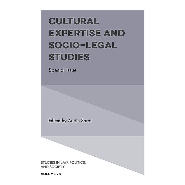 Cultural Expertise and Socio-Legal Studies