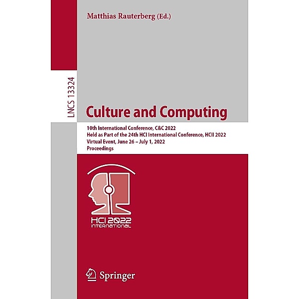 Culture and Computing / Lecture Notes in Computer Science Bd.13324
