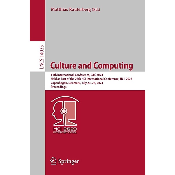 Culture and Computing / Lecture Notes in Computer Science Bd.14035