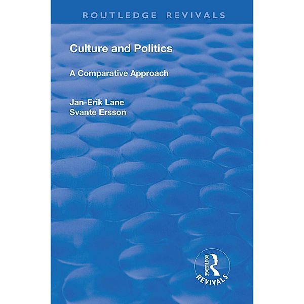 Culture and Politics, Lane Jan-Erik, Svante Ersson