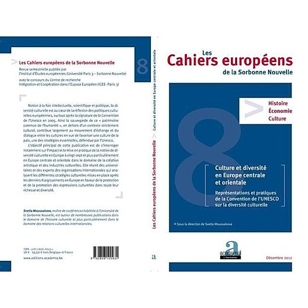 CULTURE ET DIVERSITE EN EUROPECENTRALE ET ORIENTALE - Repres / Hors-collection, Svetla Moussakova