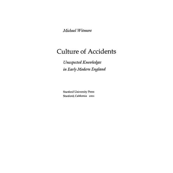 Culture of Accidents, Michael Witmore