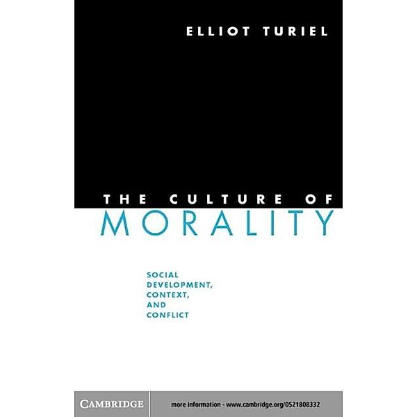 Culture of Morality, Elliot Turiel