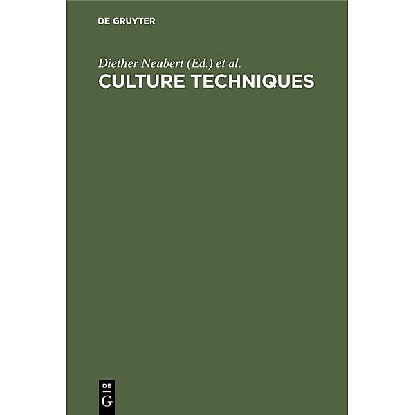 Culture Techniques