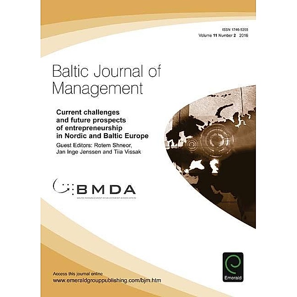 Current challenges and future prospects of entrepreneurship in Nordic and Baltic Europe