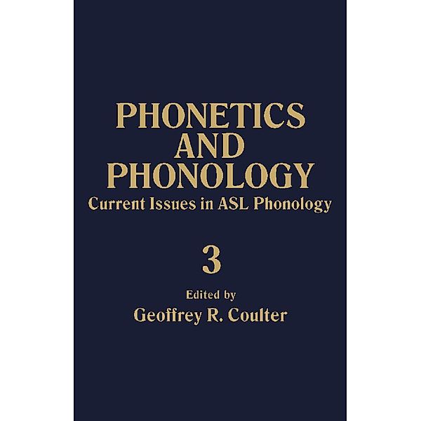 Current Issues in ASL Phonology