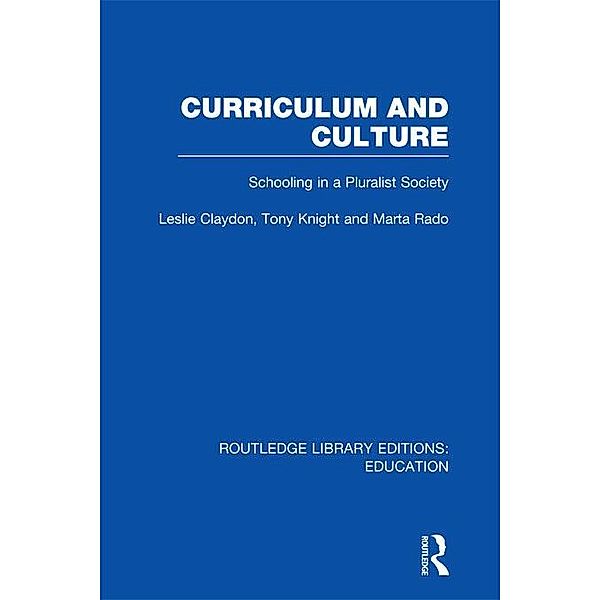 Curriculum and Culture (RLE: Education)