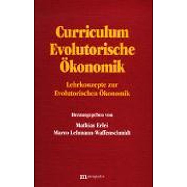 Curriculum Evolutorische Ökonomik