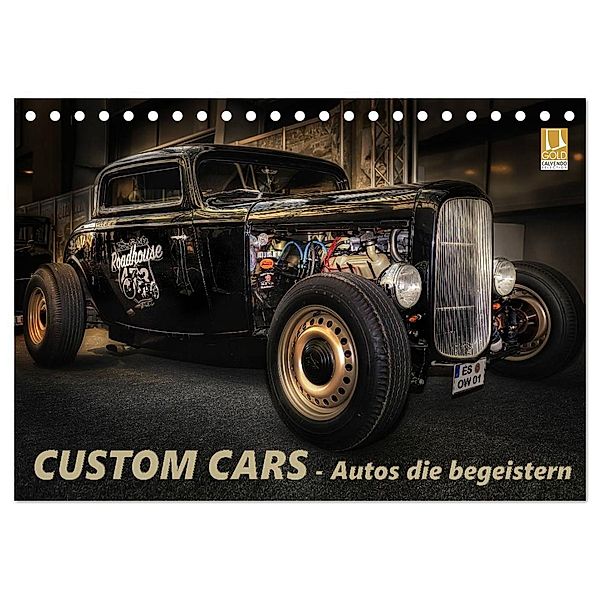 Custom Cars - Autos die begeistern (Tischkalender 2024 DIN A5 quer), CALVENDO Monatskalender, Eleonore Swierczyna