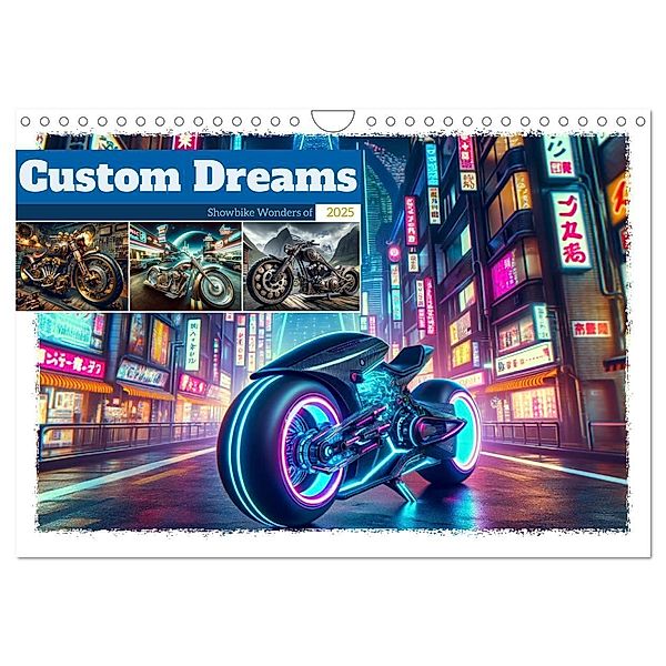 Custom Dreams - Showbike Wonders (Wandkalender 2025 DIN A4 quer), CALVENDO Monatskalender, Calvendo, Marco Warstat