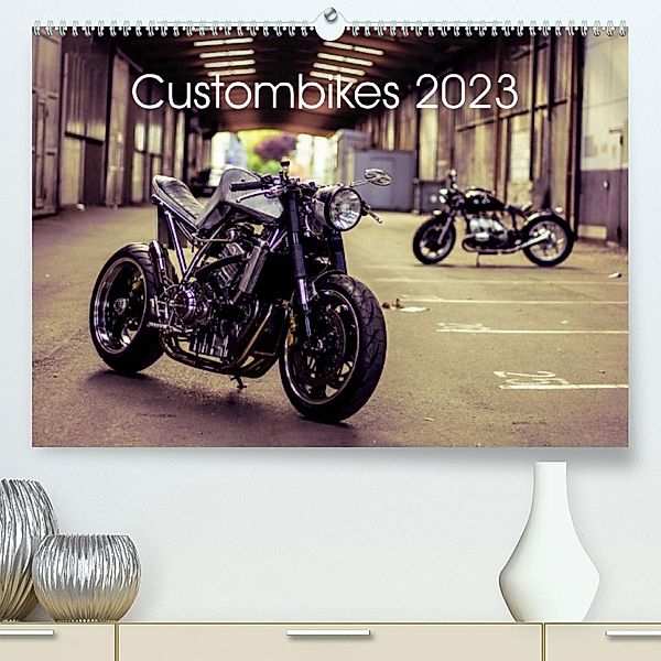 Custombikes 2023 (Premium, hochwertiger DIN A2 Wandkalender 2023, Kunstdruck in Hochglanz), Snpshts-Fotografie
