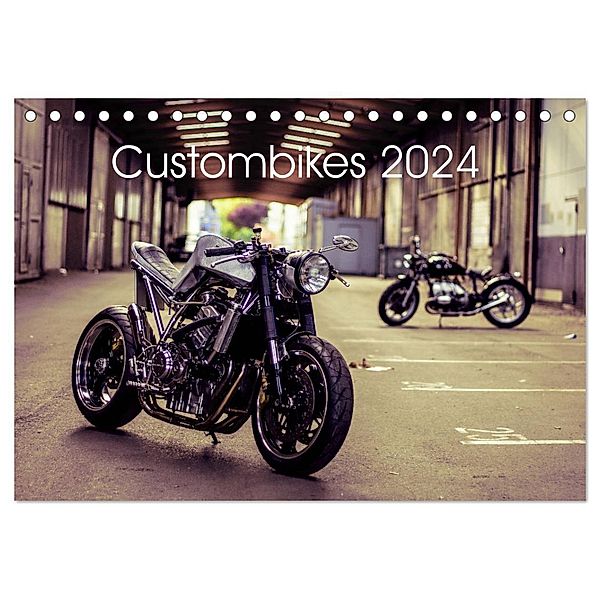 Custombikes 2024 (Tischkalender 2024 DIN A5 quer), CALVENDO Monatskalender, Snpshts-Fotografie