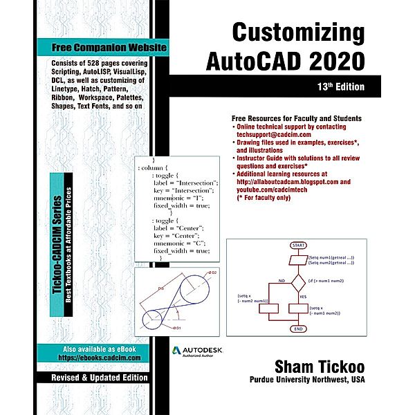 Customizing AutoCAD 2020, 13th Edition, Sham Tickoo