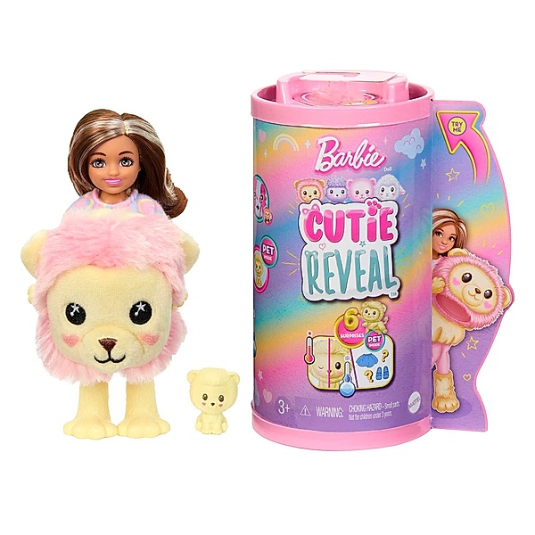 Mattel Cutie Reveal Chelsea Cozy Cute Tees Series - Lion
