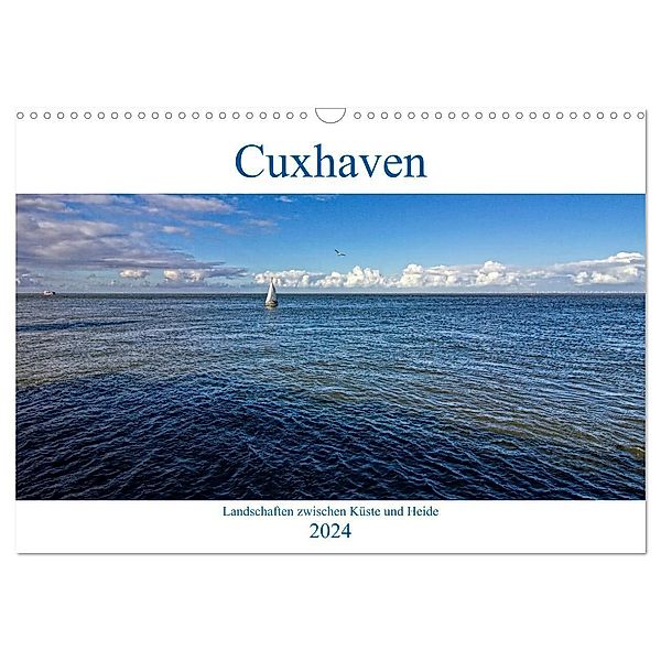 Cuxhaven, Landschaften zwischen Küste und Heide (Wandkalender 2024 DIN A3 quer), CALVENDO Monatskalender, Detlef Thiemann