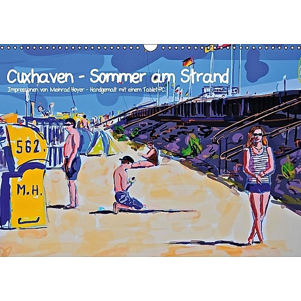 Cuxhaven - Sommer am Strand (Wandkalender 2014 DIN A3 quer), Meinrad Hoyer