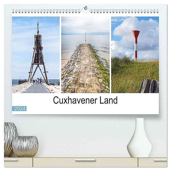 Cuxhavener Land (hochwertiger Premium Wandkalender 2024 DIN A2 quer), Kunstdruck in Hochglanz, Marion Peußner