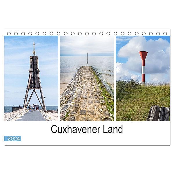 Cuxhavener Land (Tischkalender 2024 DIN A5 quer), CALVENDO Monatskalender, Marion Peussner