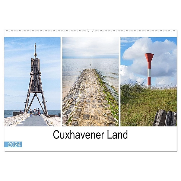 Cuxhavener Land (Wandkalender 2024 DIN A2 quer), CALVENDO Monatskalender, Marion Peussner
