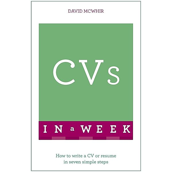 CVs In A Week, David Mcwhir