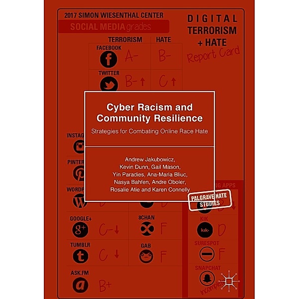 Cyber Racism and Community Resilience / Palgrave Hate Studies, Andrew Jakubowicz, Kevin Dunn, Gail Mason, Yin Paradies, Ana-Maria Bliuc, Nasya Bahfen, Andre Oboler, Rosalie Atie, Karen Connelly