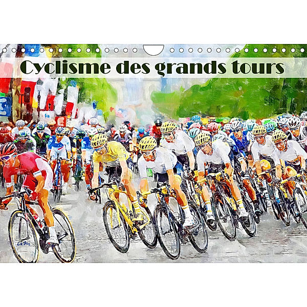 Cyclisme des grands tours (Calendrier mural 2023 DIN A4 horizontal), Sudpastel