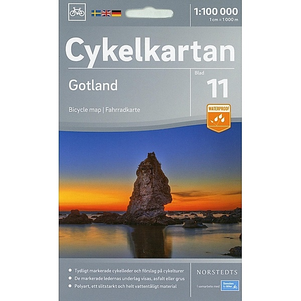 Cykelkartan Norstedts Radwanderkarte Gotland