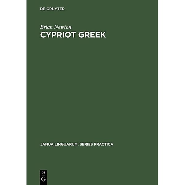 Cypriot Greek, Brian Newton