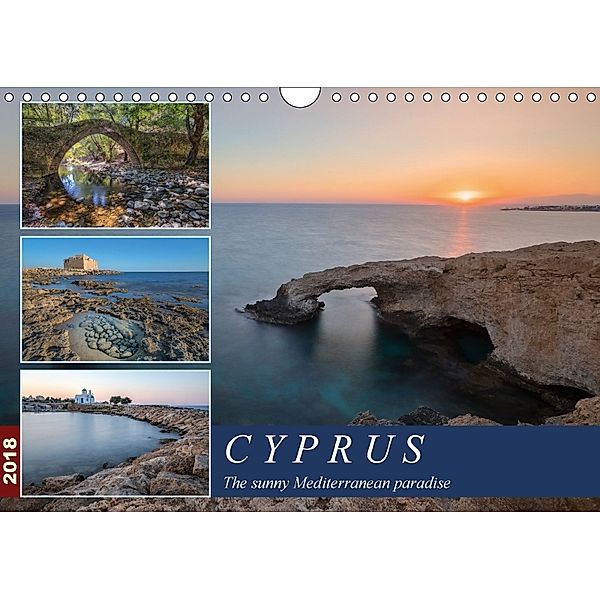 Cyprus, the sunny Mediterranean paradise (Wall Calendar 2018 DIN A4 Landscape), Joana Kruse