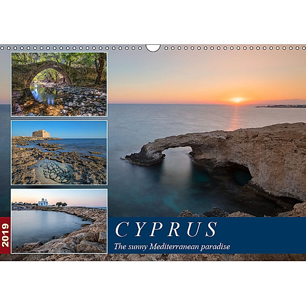 Cyprus, the sunny Mediterranean paradise (Wall Calendar 2019 DIN A3 Landscape), Joana Kruse
