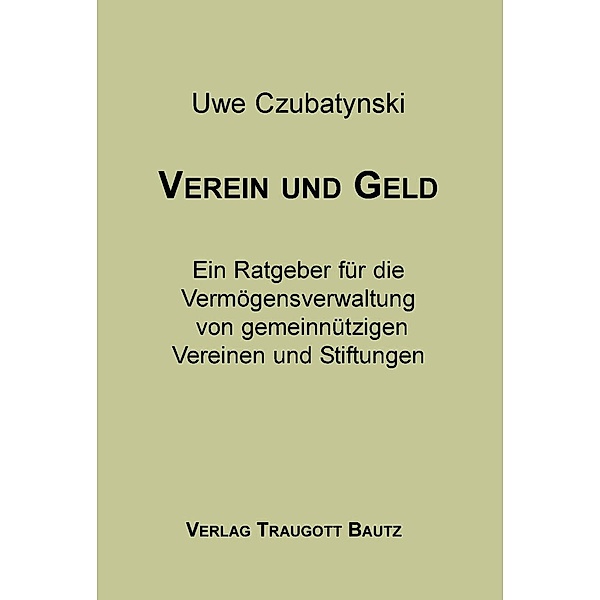 Czubatynski, U: Verein und Geld, Uwe Czubatynski