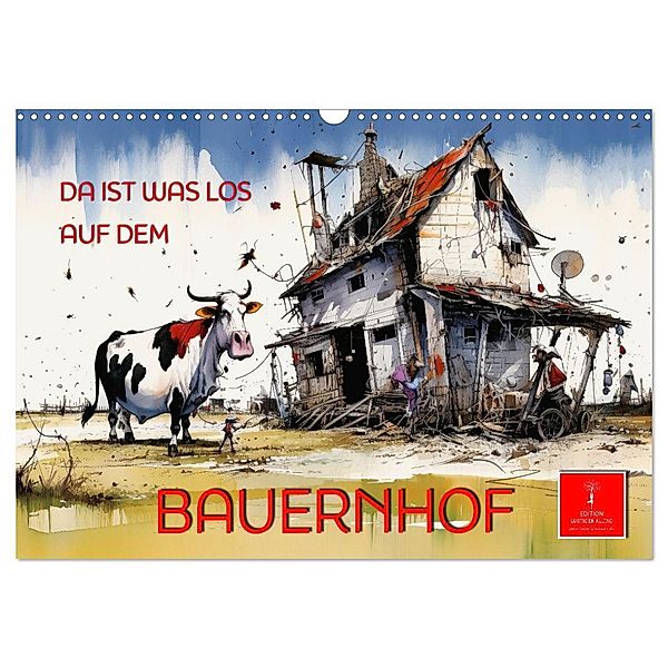 Da ist was los auf dem Bauernhof (Wandkalender 2024 DIN A3 quer), CALVENDO Monatskalender, Peter Roder