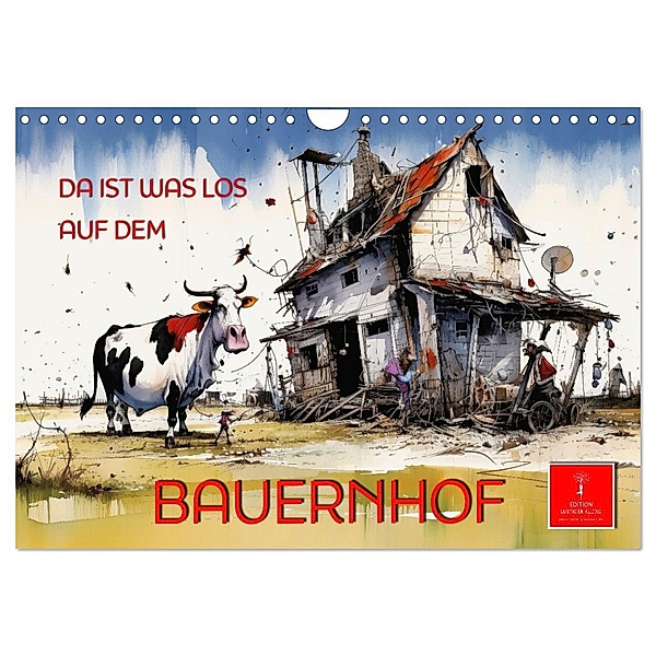 Da ist was los auf dem Bauernhof (Wandkalender 2025 DIN A4 quer), CALVENDO Monatskalender, Calvendo, Peter Roder