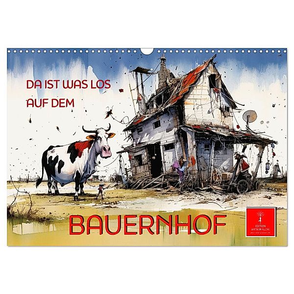 Da ist was los auf dem Bauernhof (Wandkalender 2025 DIN A3 quer), CALVENDO Monatskalender, Calvendo, Peter Roder