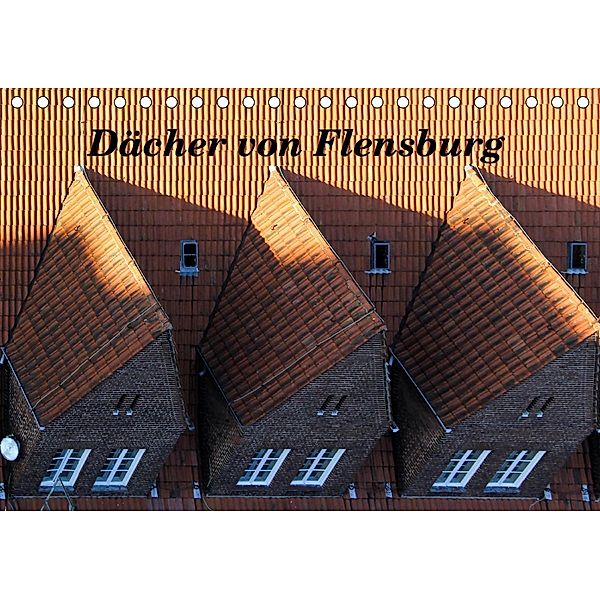 Dächer von Flensburg (Tischkalender 2021 DIN A5 quer), Malkidam