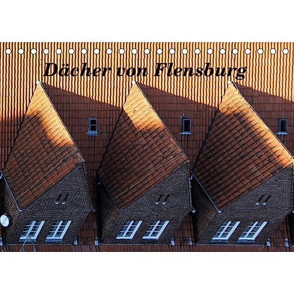 Dächer von Flensburg (Tischkalender 2023 DIN A5 quer), Malkidam