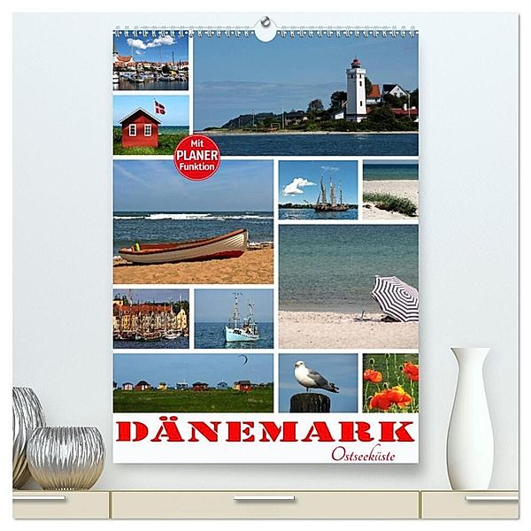 Dänemark - Ostseeküste (hochwertiger Premium Wandkalender 2024 DIN A2 hoch), Kunstdruck in Hochglanz, Calvendo